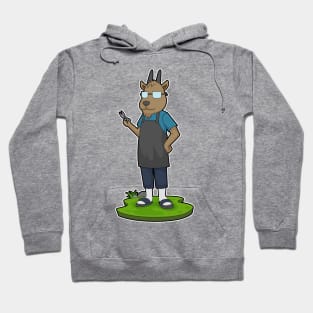 Goat Hairdresser Scissors Hoodie